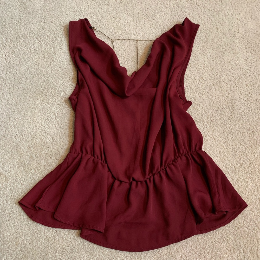 Red blouse